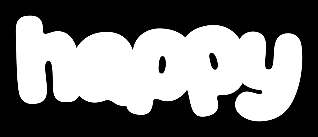 White on black logo