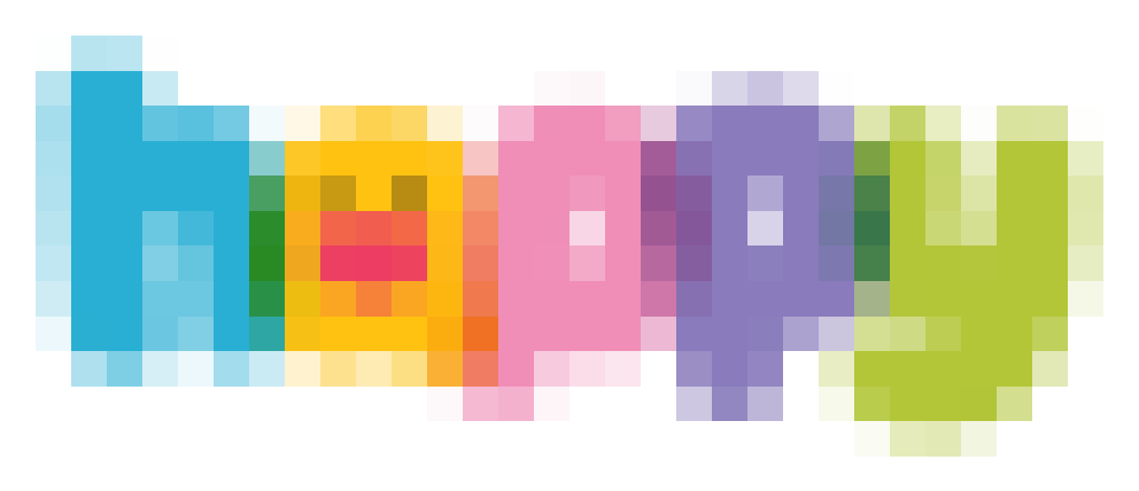 Pixelated logo