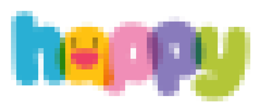 Pixelated logo